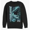 Null Jurassic World Blue Grid Sweatshirt -Sweaters And Cardigans Sales 13269261 hi