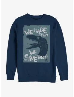 Null Jurassic World Save 'Em Sweatshirt
