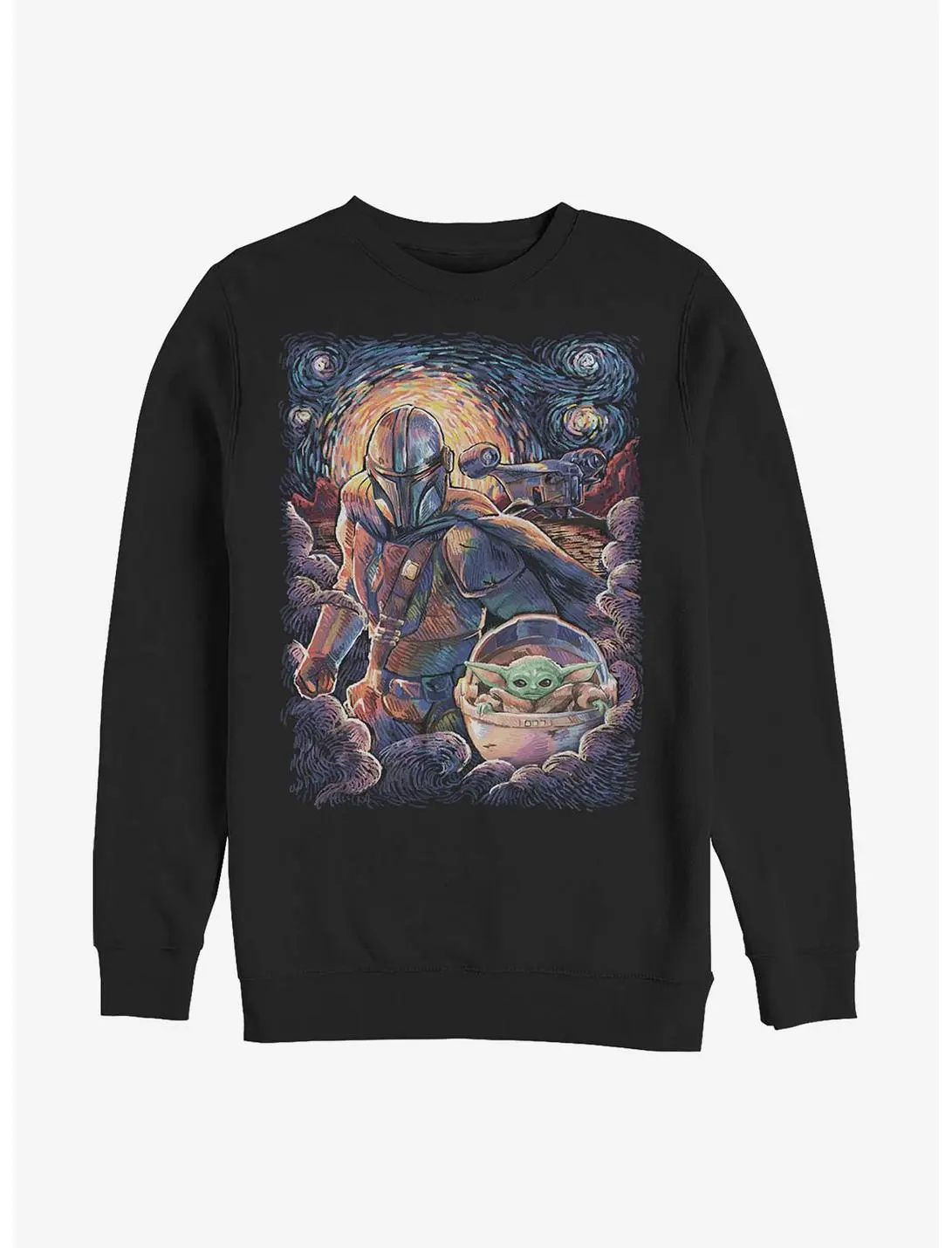 Null Star Wars The Mandalorian The Child Duo Starry Sky Sweatshirt 3 Null Star Wars The Mandalorian The Child Duo Starry Sky Sweatshirt