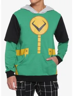 OURUNVRS Our Universe Marvel Loki Double Sleeve Hoodie