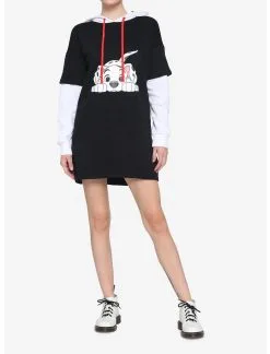 HUNIVERS Disney 101 Dalmatians Twofer Hoodie Dress -Sweaters And Cardigans Sales 15593341 av1