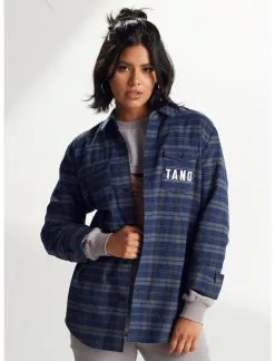 HUNIVERS Our Universe Star Wars Ahsoka Tano Plaid Woven Button-Up