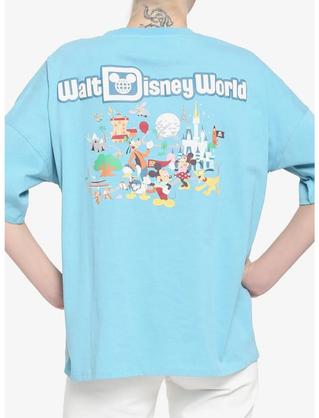 HUNIVERS Her Universe Walt Disney World 50th Anniversary Mickey Mouse & Friends Athletic Jersey T-Shirt 3 HUNIVERS Her Universe Walt Disney World 50th Anniversary Mickey Mouse & Friends Athletic Jersey T-Shirt