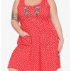 HUNIVERS Her Universe Disney Minnie Mouse Polka Dots Babydoll Dress Plus Size -Sweaters And Cardigans Sales 16404432 hi