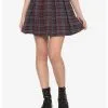 HUNIVERS The Umbrella Academy Plaid Pleated Skirt -Sweaters And Cardigans Sales 16587208 hi