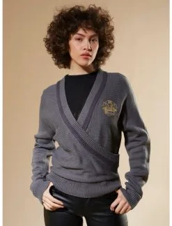 HUNIVERS Outlander Crowned Thistle Crossover Knit Sweater