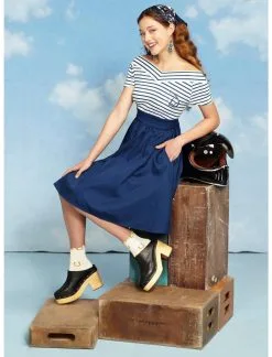 HUNIVERS Her Universe Disney Logo Retro Cap Sleeve Dress -Sweaters And Cardigans Sales 16898221 av3