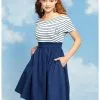 HUNIVERS Her Universe Disney Logo Retro Cap Sleeve Dress -Sweaters And Cardigans Sales 16898221 hi