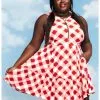HUNIVERS Her Universe Marvel Avengers Icons Gingham Tiered Dress Plus Size
