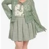 HUNIVERS Her Universe Tinker Bell Lace Tie-Front Crop Cardigan Plus Size -Sweaters And Cardigans Sales 17302154 hi