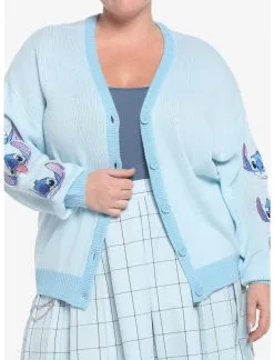 HUNIVERS Her Universe Disney Lilo & Stitch Stay Weird Skimmer Cardigan Plus Size