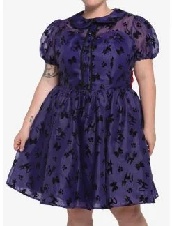 HUNIVERS Her Universe Studio Ghibli Kiki's Delivery Service Jiji Puffy Organza Dress Plus Size