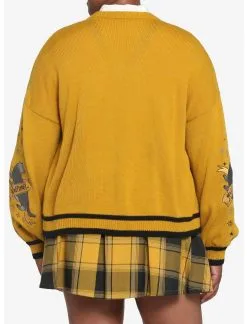 HUNIVERS Harry Potter Hufflepuff Skimmer Cardigan Plus Size -Sweaters And Cardigans Sales 17753453 av4