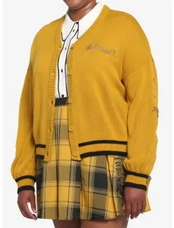 HUNIVERS Harry Potter Hufflepuff Skimmer Cardigan Plus Size