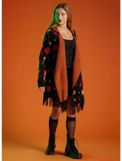 HUNIVERS Her Universe Disney Hocus Pocus Dani Hooded Fringe Cardigan -Sweaters And Cardigans Sales 18125593 av1