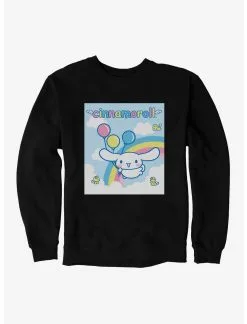 Null Cinnamoroll Balloons And Rainbow Sweatshirt