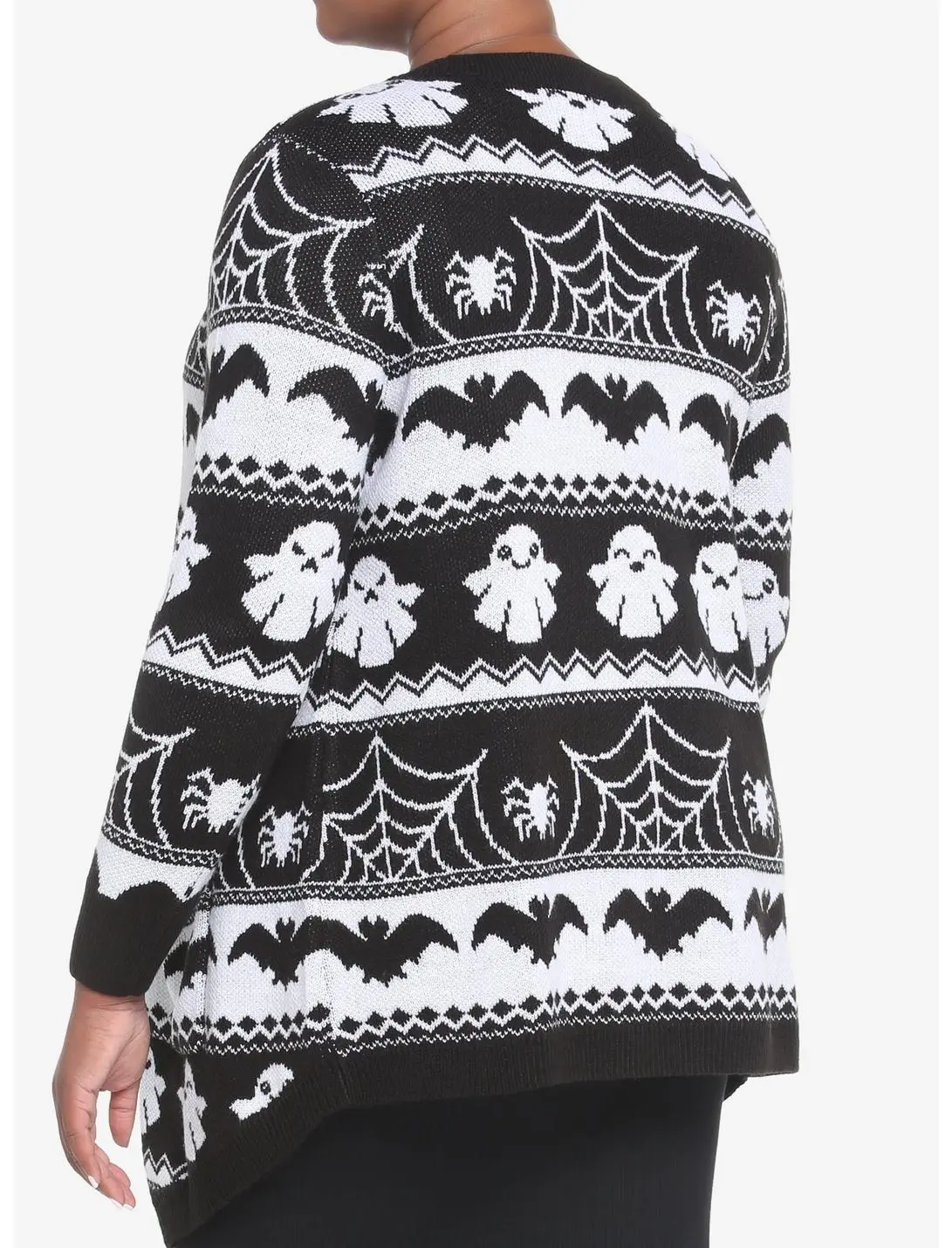 HUNIVERS Ghost Fair Isle Open Cardigan Plus Size 5 HUNIVERS Ghost Fair Isle Open Cardigan Plus Size - Image 3
