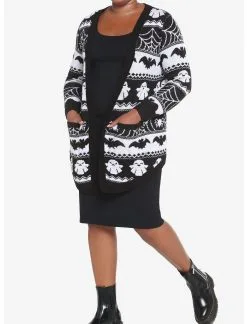 HUNIVERS Ghost Fair Isle Open Cardigan Plus Size 11 HUNIVERS Ghost Fair Isle Open Cardigan Plus Size -Sweaters And Cardigans Sales 18780329 av4