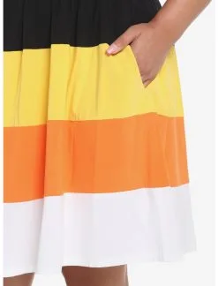 HUNIVERS Candy Corn Tiered Dress Plus Size -Sweaters And Cardigans Sales 18780396 av3