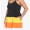 HUNIVERS Candy Corn Tiered Dress Plus Size -Sweaters And Cardigans Sales 18780396 hi