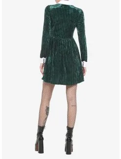 HUNIVERS Her Universe Disney The Haunted Mansion Ghost Host Velvet Long-Sleeve Dress -Sweaters And Cardigans Sales 18867507 av2