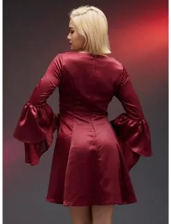 HUNIVERS House Of The Dragon Rhaenyra Targaryen Bell Sleeve Dress 9 HUNIVERS House Of The Dragon Rhaenyra Targaryen Bell Sleeve Dress -Sweaters And Cardigans Sales 18885749 av2