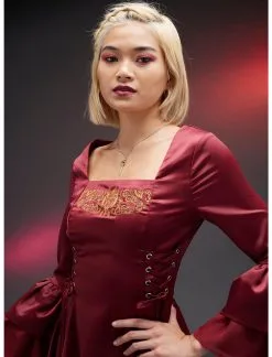 HUNIVERS House Of The Dragon Rhaenyra Targaryen Bell Sleeve Dress 11 HUNIVERS House Of The Dragon Rhaenyra Targaryen Bell Sleeve Dress -Sweaters And Cardigans Sales 18885749 av4