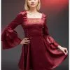 HUNIVERS House Of The Dragon Rhaenyra Targaryen Bell Sleeve Dress -Sweaters And Cardigans Sales 18885749 hi