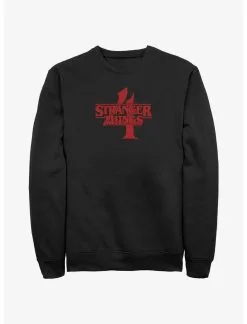 Null Stranger Things 4 Red Logo Sweatshirt