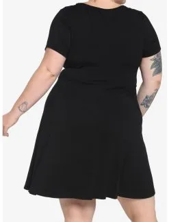 HUNIVERS Black Skater Dress Plus Size -Sweaters And Cardigans Sales 18984535 av2