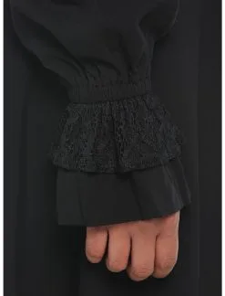 HUNIVERS Black Lace Collared Dress -Sweaters And Cardigans Sales 19001232 av3