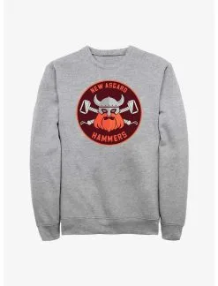 Null Marvel Thor: Love And Thunder New Asgard Hammers Badge Sweatshirt