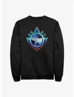 Null Marvel Thor: Love And Thunder Silver Stormbreaker Emblem Sweatshirt