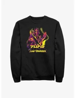 Null Marvel Thor: Love And Thunder Character Trio Sweatshirt