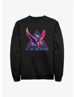 Null Marvel Thor: Love And Thunder All Hail King Valkyrie Badge Sweatshirt