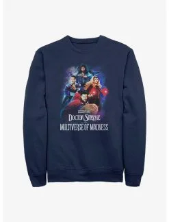 Null Marvel Doctor Strange In The Multiverse Of Madness Poster Group Sweatshirt