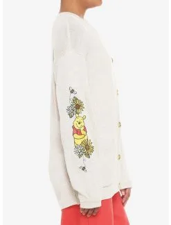HUNIVERS Disney Winnie The Pooh Embroidered Oversized Cardigan -Sweaters And Cardigans Sales 19178916 av4