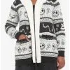 HUNIVERS The Nightmare Before Christmas Fair Isle Sherpa Cardigan Plus Size -Sweaters And Cardigans Sales 19179403 hi