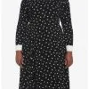 HUNIVERS Wednesday Icons Collar Long-Sleeve Dress Plus Size -Sweaters And Cardigans Sales 19319334 hi