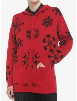 HUNIVERS Her Universe Marvel Snowflake Hooded Cardigan
