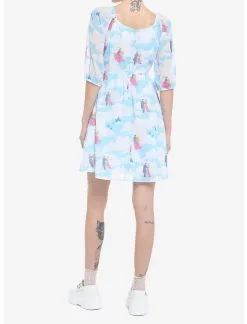 HUNIVERS Disney Sleeping Beauty Clouds Long-Sleeve Dress -Sweaters And Cardigans Sales 19466971 av2