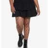 Black Ruffles Tiered Mini Skirt Plus Size 1 Black Ruffles Tiered Mini Skirt Plus Size -Sweaters And Cardigans Sales 19543707 hi