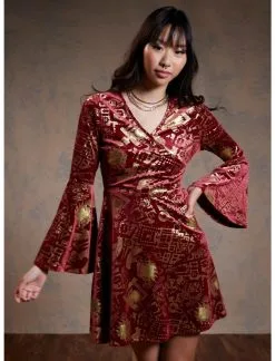 HUNIVERS Harry Potter Marauder's Map Velvet Dress