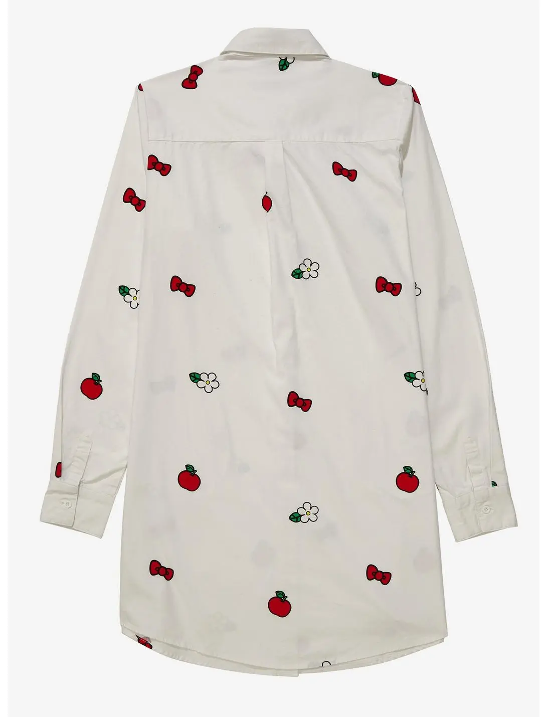 HUNIVERS Sanrio Hello Kitty Icons Allover Print Button-Down Shirt Dress 4 HUNIVERS Sanrio Hello Kitty Icons Allover Print Button-Down Shirt Dress - Image 2