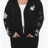 HUNIVERS Disney Steamboat Willie Icons Open Cardigan Plus Size