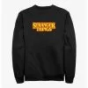 Null Stranger Things Pumpkin Colors Logo Sweatshirt -Sweaters And Cardigans Sales 19820715 hi