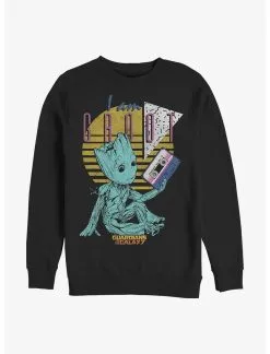 Null Marvel Guardians Of The Galaxy 90's Groots Sweatshirt