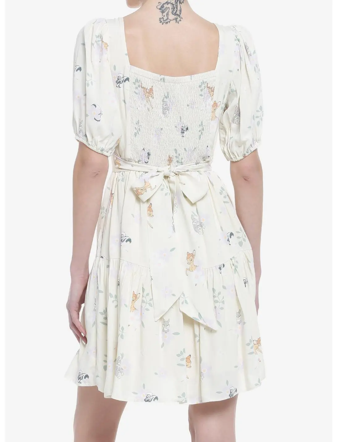 HUNIVERS Her Universe Disney Bambi Floral Sweetheart Tiered Dress 5 HUNIVERS Her Universe Disney Bambi Floral Sweetheart Tiered Dress - Image 3