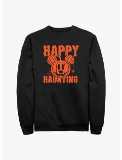 Null Disney Mickey Mouse Happy Haunting Pumpkin Sweatshirt