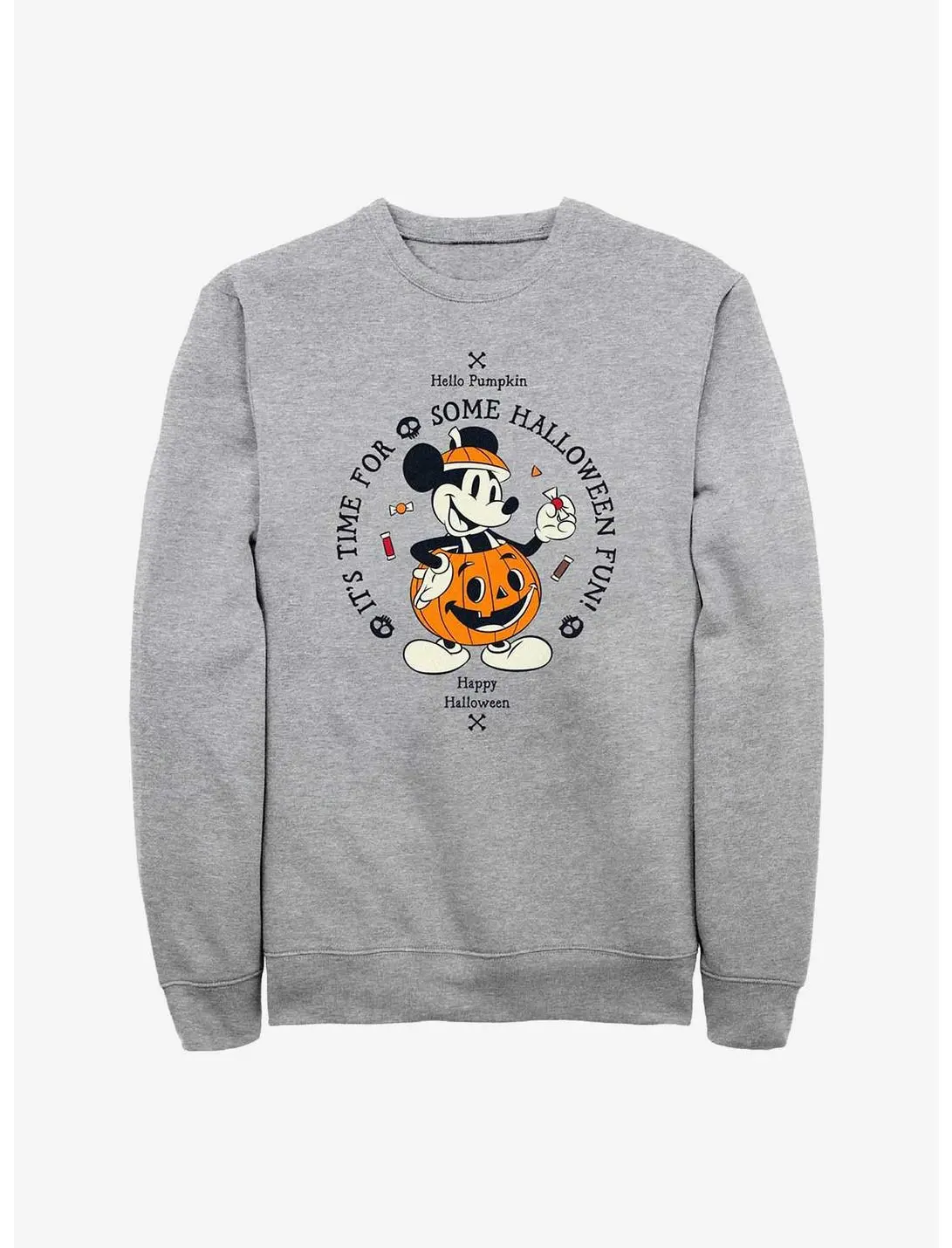Null Disney Mickey Mouse Time For Halloween Pumpkin Mickey Sweatshirt 3 Null Disney Mickey Mouse Time For Halloween Pumpkin Mickey Sweatshirt